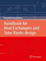 handbook for heat exchangers and tube banks design