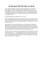 Sai lầm nguy hiểm khi chăm sóc rốn bé pptx