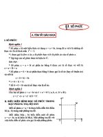 Chuyên đề Số phức ôn thi đại học