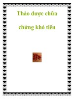Thảo dược chữa chứng khó tiêu docx