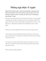 Những ngộ nhận về Apple pptx