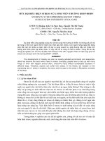 mức độ biểu hiện stress của sinh viên trường đhsp-đhđn