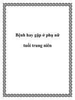Bệnh hay gặp ở phụ nữ tuổi trung niên pot