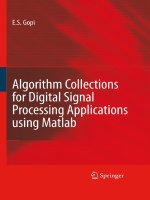 algorithm collections for digital signal processing applications using matlab - e.s. gopi