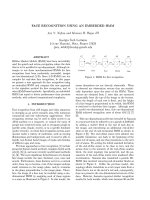 face recognition using an embedded hmm
