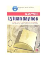 giáo trình lý luận dạy học