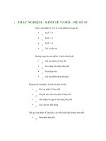 TRẮC NGHIỆM - KINH TẾ VI MÔ - ĐỀ SỐ 19 doc