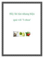 Đẩy lùi tàn nhang hiệu quả với ''''3 chua'''' pot