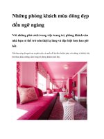 Những phòng khách mùa đông đẹp đến ngỡ ngàng potx