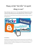 Mạng xã hội “hái tiền” từ người dùng ra sao? ppt