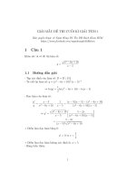 giải mẫu đề thi cuối kỳ môn giải tích 1( đề 4)