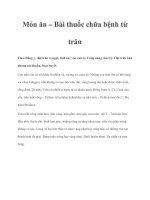 Món ăn – Bài thuốc chữa bệnh từ trăn doc