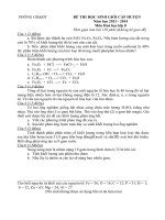 Bồi dưỡng học sinh giỏi môn hóa học theo đề