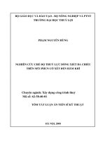 Nghiên cứu chế độ thuỷ lực dòng xiết ba chiều trên mũi phun có xét đến hàm khí