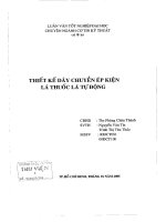 Đồ án : Thiết kế dây chuyền ép kiện lá thuốc lá