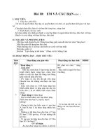 Giáo án bài Em và các bạn - Đạo đức 1 - GV: D.T.Giang: