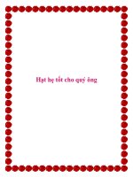 Hạt hẹ tốt cho quý ông. doc