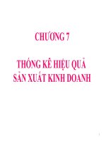Thống kê hiệu quả sản xuất kinh doanh pot