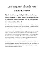 Cảm hứng thiết kế quyến rũ từ Marilyn Monroe pptx