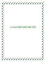 CA DAO MIỀN BIỂN PHÚ YÊN docx