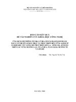 ứng dụng hệ thông tin địa chất (GIS GES) đánh giá nguy cơ trượt lở đất, phục vụ phát triển biền vững kinh tế xã hội khu vực lòng hồ thủy điện sơn la   sông đà, áp dụng trên các vùng mường lay, tủa chùa, tuần giáo, mường tè và