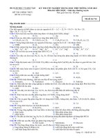 Đề thi - Đáp án môn Hóa học - Tốt nghiệp THPT Giáo dục thường xuyên ( 2013 ) Mã đề 716 pot