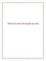 Thuốc Nam chữa viêm tai giữa mạn tính. ppt