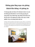 Không gian lãng mạn của phòng khách liên thông với phòng ăn docx