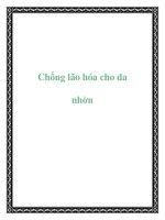 Chống lão hóa cho da nhờn docx