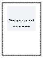 Phòng ngừa nguy cơ đột tử ở trẻ sơ sinh pot
