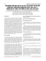 ẢNH HƯỞNG PHỐI HỢP CỦA BA VÀ NAA TỚI SỰ HÌNH THÀNH CHỒI TRONG QUÁ TRÌNH NHÂN GIỐNG NHA ĐAM (Aloe vera L.) THÔNG QUA KỸ THUẬT LỚP MỎNG TẾ BÀO (Thin cell layer) pptx