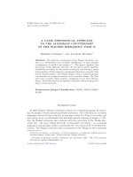 A GAME THEORETICAL APPROACH TOTHE ALGEBRAIC COUNTERPART OF THEWAGNER HIERARCHY 09b