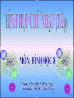 Tiết 56 - Hình hộp chữ nhật (T1)