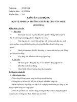 GIÁO ÁN LAO ĐỘNG: DỌN VỆ SINH SÂN TRƯỜNG CHUẨN BỊ CHO VĂN NGHỆ