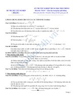 KỲ THI TỐT NGHIỆP TRUNG HỌC PHỔ THÔNG MÔN THI: TOÁN − ĐỀ SỐ 21 pptx