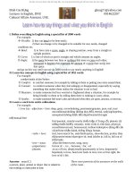 Learn how to say things and what you think in English