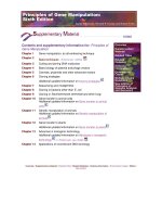 principles of gene manipulation