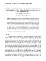 BƯỚC ĐẦU ĐÁNH GIÁ CHẤT LƯỢNG MÔI TRƯỜNG NƯỚC MẶT Ở VƯỜN QUỐC GIA BẠCH MÃ, TỈNH THỪA THIÊN HUẾ THÔNG QUA SỬ DỤNG CHỈ SỐ SINH HỌC EPT potx