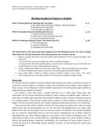 ©Birte Christ with Greta Olson, “Writing Academic Papers in English” doc