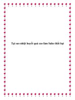 Tại sao nhiệt huyết quá cao làm Sales thất bại pdf