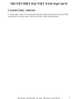 Tuyển chọn ôn tập truyện hiện đại việt nam