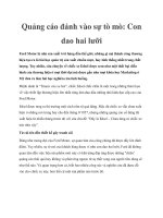 Quảng cáo đánh vào sự tò mò: Con dao hai lưỡi doc