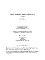 speech recognition using neural networks