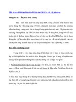 Một số lưu ý khi tạo lập chỉ số pot