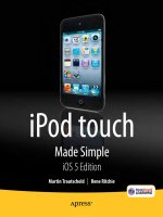 Apress ipod touch made simple, iOS 5 edition (2012)