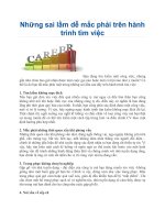 Những sai lầm dễ mắc phải trên hành trình tìm việc doc