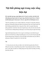 Nội thất phòng ngủ trong cuộc sống hiện đại ppt