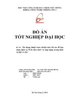 Lựa chọn dịch vụ Web theo Qos và ứng dụng