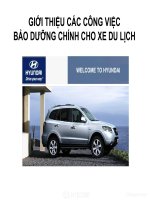 GIỚI THIỆU CÁC CÔNG VIỆC BẢO DƯỠNG CHÍNH CHO XE DU LỊCH pdf