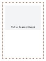 Cách hay làm giảm mùi tanh cá. doc